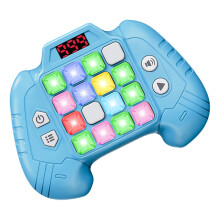 Portable Kids Memory Game Console Toy with 16 Button Light Up Panel Fun Activity Blue