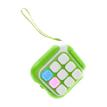 Portable Button Play Toy with Light-Up Controls for Kids Travel Green