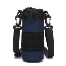 Tactically Water Bottle Holder Drawstring Water Bottle Bag Hydrations Carriers Royal blue