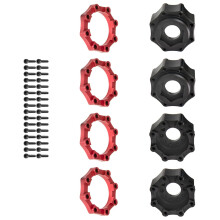 8x32 to 17cm Hexagon Adapter Wheel Drive Hub Adaptor Vehicle Upgraded Black red style 2