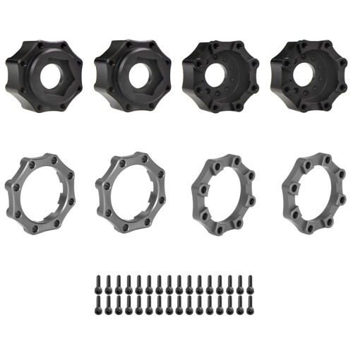 Part Extended Wheel Hexagon Hub Lock Nut Remote Control Car Accessories titanium style 2