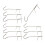 10Pcs Smoking Hooks Set, Butcher Hooks, Smoking Hooks Set Hooks for Fish Smoking 1