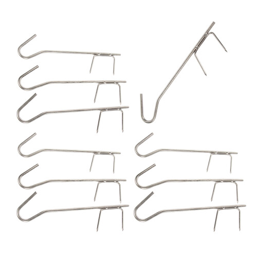 10Pcs Smoking Hooks Set, Butcher Hooks, Smoking Hooks Set Hooks for Fish Smoking