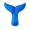 Backyard Pool Nozzle Part, 3/4 Water Display Fan Pool Water Display Nozzle Blue 1