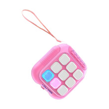 Handheld Puzzle Button Toy for Kids, Travel Activity and Indoor Use Pink