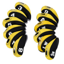 Golfs Club Iron Headcover Golfs Club Protectors Golfs Putter Protective Guard Yellow