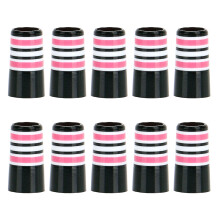 10Pcs Striped Golfs Iron Ferrules MultiRing Golfs Iron Ferrules Enduring Pink