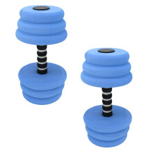 1Pair Water Foams Dumbbells Lightweights Aquatic Exercise Dumbells for Adults, K Blue