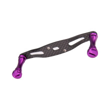 Carbon Fibers Fishing Reel Handle with Firm Grip for Great Control Fishing Reel Purple