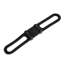 5Pcs Bikes Silicones Band Cyclings Handlebars Mount Stand Elastics Belt Bandages Black