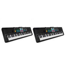 2X MQ 61 Keys Electronic Piano Digital Music Electronic Keyboard Musical Instrument Gift with Microphone