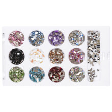 1Box Glass Nails Gems Rhinestones Heart Star DIYS Nails Art Strass Accessories BPYXHZ13