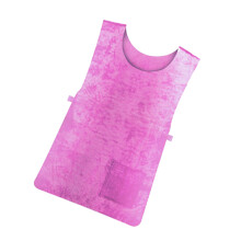 Warm Day Sleeveless Cooling Vest with Front Pocket for Outdoor Daily Use Pink