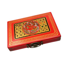 Portable Mahjong Set with 144-Count Play for Party Gatherings