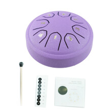 4.5Inch 11.5cm Steel Tongue Drum 8 Notes C Major Tuned Percussion Instruments PL color