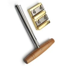 Manual Violin Shaper and Taper Reamer 2-Piece Repair Tool Set Gold