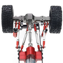 6X Upgrade Der CVD Antrieb Welle Aus Metall für WPL D12 C24 C34 B14 B24 B16 B36 MN D90 MN99S HengLong RC Auto Teile Zubehör, Silber