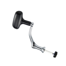 Metal Handle Replacement Item with Black Power Knob for Fishing Gear L