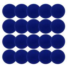 20Pcs Plastic Round Hockey Pucks Heavy Hockey Tables Pucks for Adult and 64mm Royal Blue