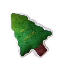 Decorative Throw Pillow Christmas Tree Doll Seasonal Decoration Party Ornament Green
