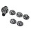 Golf Ball Marker Set with Pattern Inserts for Alignment Practice Use 1