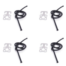 4X Plongée Sous-Marine SS Crochet de Plaque avec ÉLastique pour Montage Arrière Montage Latéral BCD et Combinaison étanche