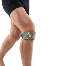 Sports Patella Knee Brace Soft Fabric Knee Support Band for Active Daily Use Grey