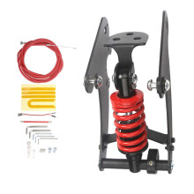 Electric Scooter Rear Suspension Universals Rear Scooter Spring Shock Absorbers Red