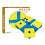 Rotatable Chess Gomoku Toy Foldable Chess Game with Rotating Yellow plate two people 1