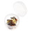 6Pcs Metal Spoon Lures Baits Casting Spinner Baits Steel Single Hook White 6 piece round 1