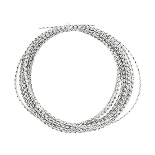 Responsive squash string 12 m 16G roll for racquet replacement Gray
