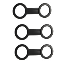 24 Pièces Plongée Sous-Marine Plongée Plongée Sous-Marine Silicone Plongeur Masque Sangle Gardien Titulaire Clips Noir