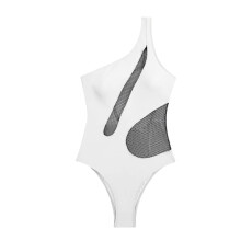 Ladies Piece Swimsuit Hollow Cut Monokinis Swimwear Beach Bathing Suit White M