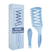 Unique Hair Shaping Comb for Men and Women Fashion Daily Styling Blue two piece set