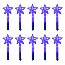 10pcs Light Up Magic Stick LED Wand Children Holiday Festival Party Supplies Blue