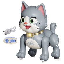 Remote Control Dog Toy Barking Pet Toy Baby Craw Learning Toy Toddlers Fun Gift Gray