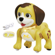 Dancing Cat Electric Pet Dogs Toy Toddlers Crawling Learning Remote Control Toy Yellow