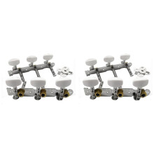 2set 1R1L Classical Guitar Locking String Tuning Pegs Keys Tuners Three Position Steel Column Knob Tuners