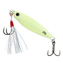 Luminously Fishing Baits Artificial Lures Metal Jig Spoon Fishing Lure Easy Use A 20g