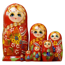 Russian Nesting Dolls Colorful Matryoshka Festival Cultural Gifts Stacking Toy