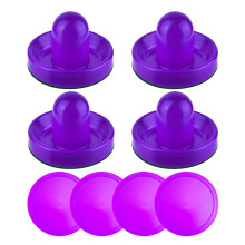 Air Hockey Paddle Pucks Pusher for Game Table Equipment Air Hockey Pusher Pucks P urple