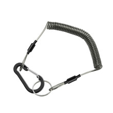 Spirals Fishing Coiled Carabiner Lanyards AntiLost Fishing Ordinary paragraph 1.5 m