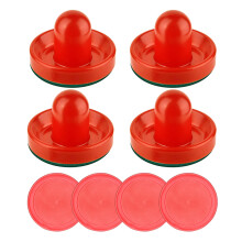 Handle Pusher Toy Set, Table Hockey Pusher for Kids and Adult Game Tables Red