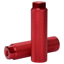 2Pcs Cyclings Peg, Aluminum Alloys Bikes Foot Peg for Kids Adult Rear Feet Pedal Red