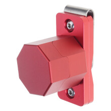 Pool Chalk Holder Billiard Chalk Case Aluminum Alloys Billiard Cue Chalk Case Red