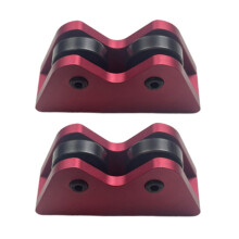 1 Pair Pool Billiard Cue Snooker Club Roller Inspect Tool Straightness Detector Red