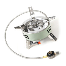 Camping Folding Stove Pocket Picnics Cooking Gas Burners Backpacking Green three core sto