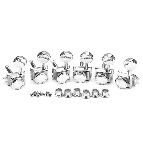6 inline Vintage Guitar Locking Tuners Machine Head Left Hand Guitar Tuners