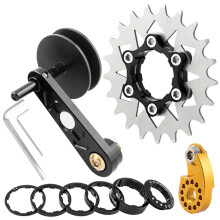 Single Speed Conversion Kits Bicycles Chain Guide Single Speed Adjuster Converter 21T