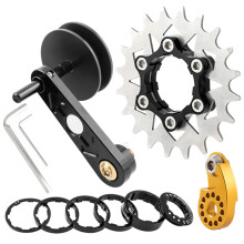 Single Speed Adjuster Converter Chain Guide Cassettes Cog Bike Chain Tensioner 20T